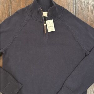 Crew Cuts by J.crew boys 1/4 zip Navy Sweater